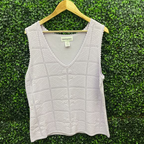 Bloomingdale’s, Knit Sleeveless Blouse, Women’s Size XL - Picture 1 of 7